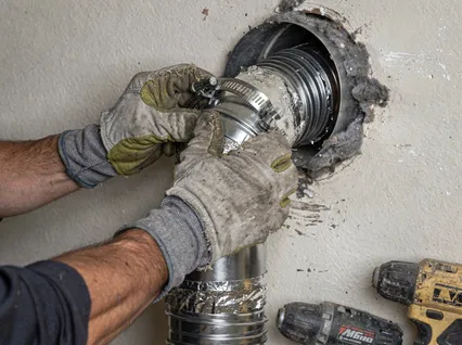 Dryer Vent Hose Installation in Longmeadow