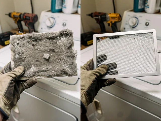 Professional lint trap cleaning by Longmeadow Dryer Vent Cleaning in Longmeadow