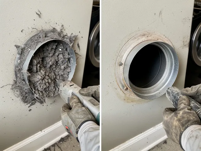 Professional clogged vent cleaning by Longmeadow Dryer Vent Cleaning in Longmeadow