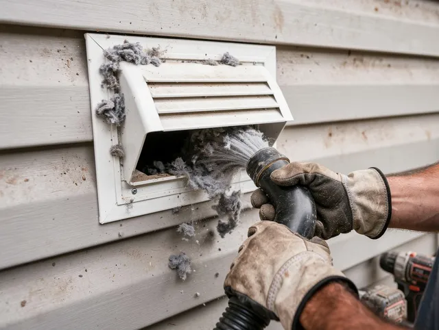 Professional dryer vent cleaning by Longmeadow Dryer Vent Cleaning in Longmeadow