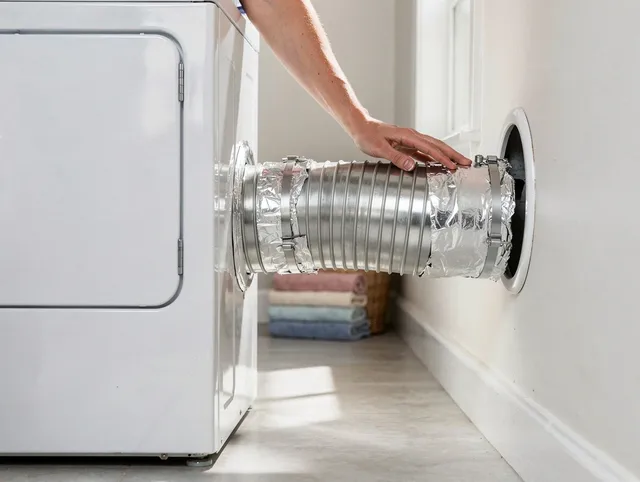 Professional dryer vent hose installation by Longmeadow Dryer Vent Cleaning in Longmeadow