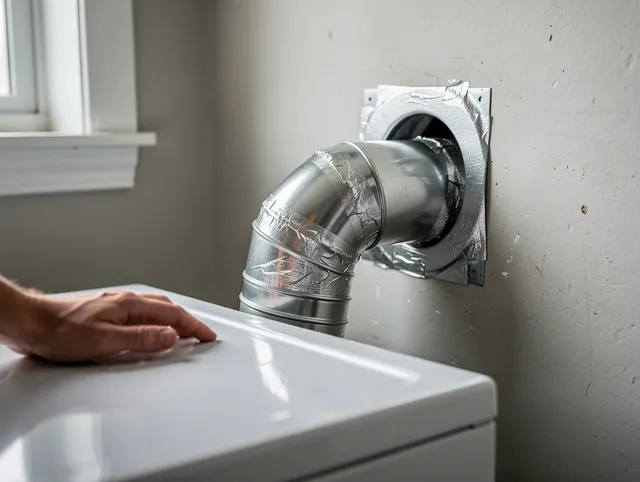 Longmeadow Dryer Vent Cleaning expert performing professional dryer vent repair and installation in Longmeadow