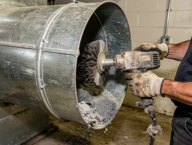 Industrial-grade dryer vent cleaning by Longmeadow Dryer Vent Cleaning in Longmeadow