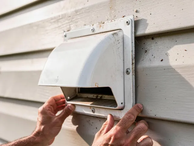 Longmeadow Dryer Vent Cleaning technician delivering thorough residential dryer vent cleaning service in Longmeadow